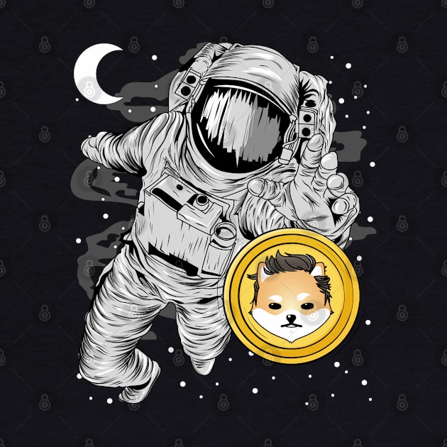 Astronaut Reaching Dogelon Mars Coin To The Moon Crypto Token Cryptocurrency Wallet Birthday Gift For Men Women Kids by Thingking About
